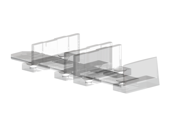 Kování pro posuvné dveře - lišta AL 60kg