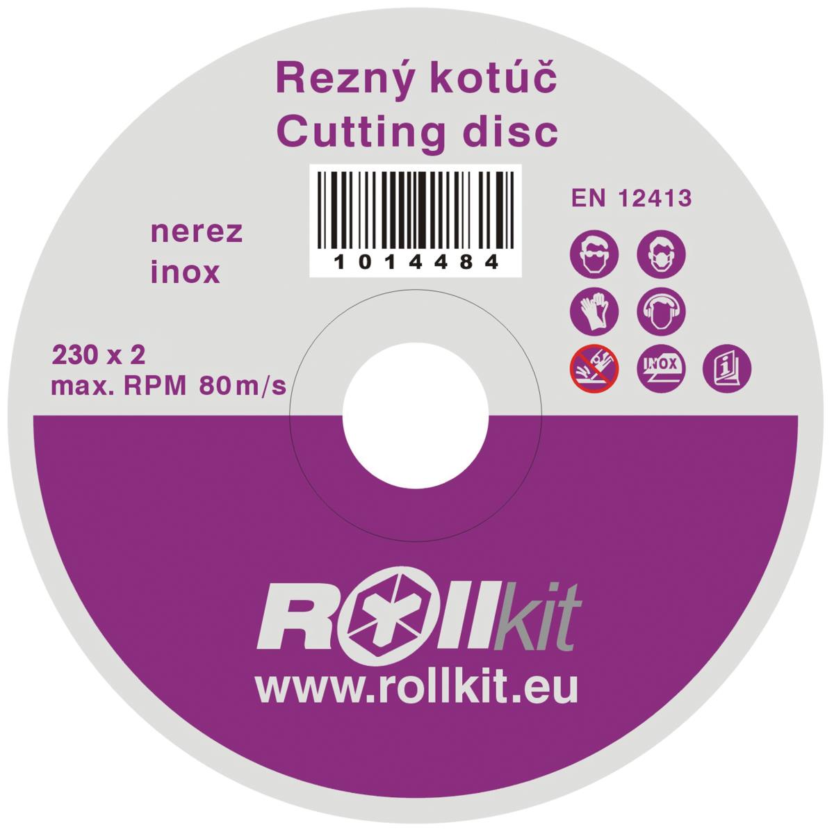 Řezný kotouč na nerez, D230, d22,2 , t2mm