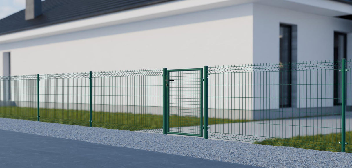 Bránka 1kr. ROUND ZnPVC 1000x1200mm, D75mm, zelená