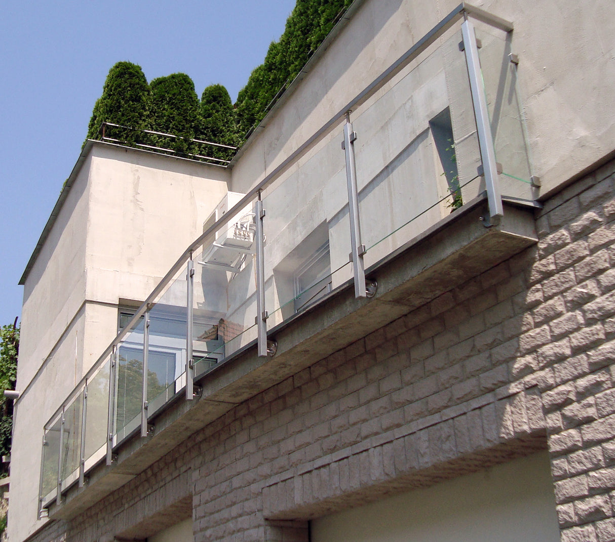 Držák skla, zábradlí