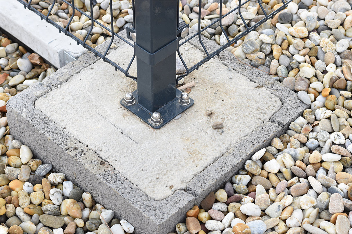 Objímka rohová na sloupek ZnPVC 60x40mm zelená