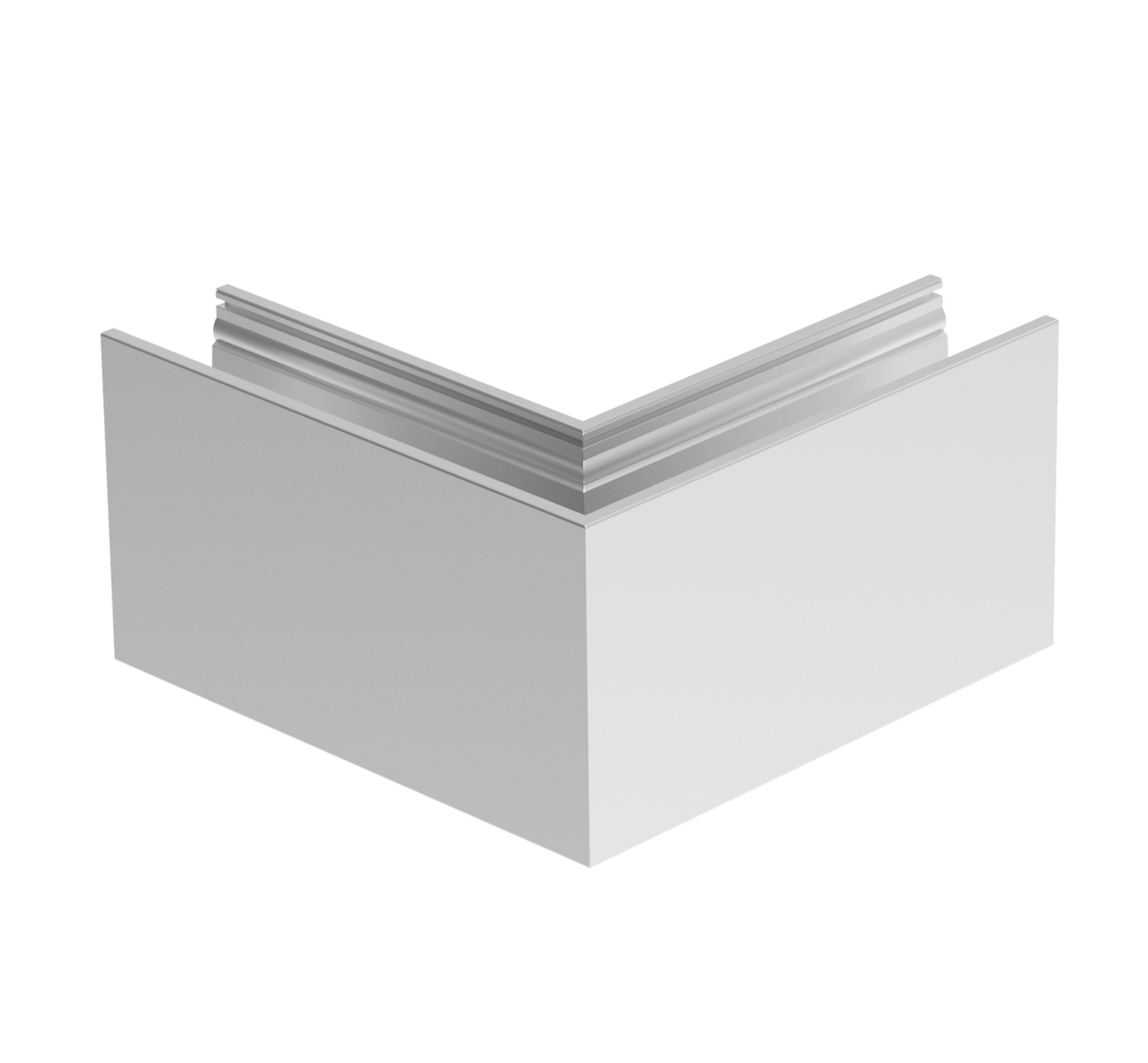 Kotvění vrchní - sklo hliník AL/ELOX/Satin L195mm,