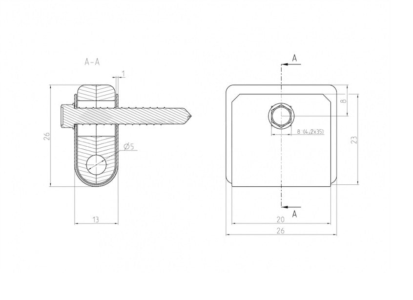 Univerzální příchytka svařovaného panelu ZnPVC RAL