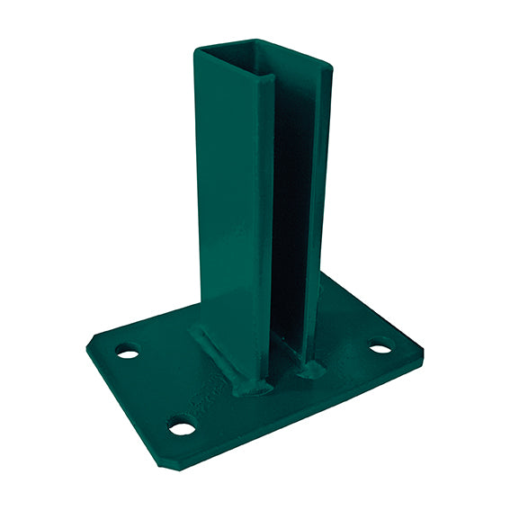 Patka na JP sloupek ZnPVC RAL 6005 60x40mm