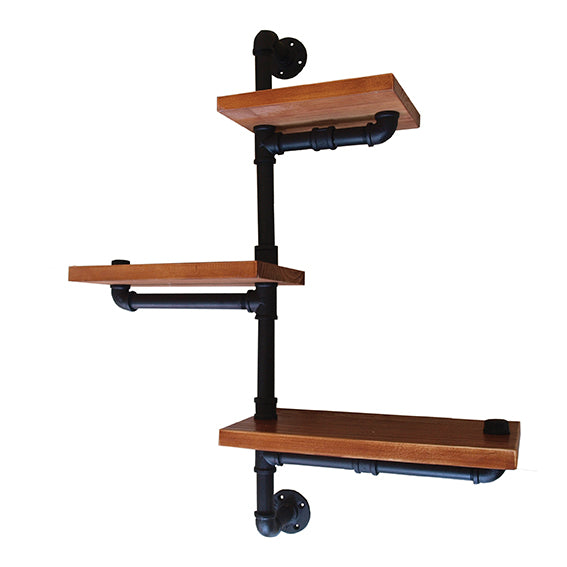 Police na stěnu TETRIS červenohnědá - 014