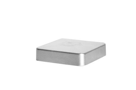 Hliníková stříška sloupku 60x60 plochá - natural