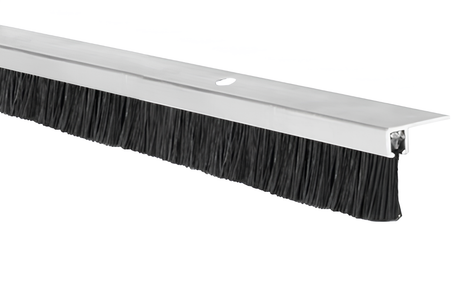 Hliníková těsnící lišta s kartáčem na dveře a brány