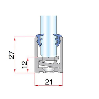 Zasklení pevné - profil U