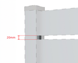 Hliníková distanční lišta 20mm antracit