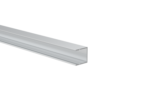 Hliníkový plotový adaptér pre výplne 20 mm a pre fasádny systém, 25 x 25 – 6,0 m – Natural
