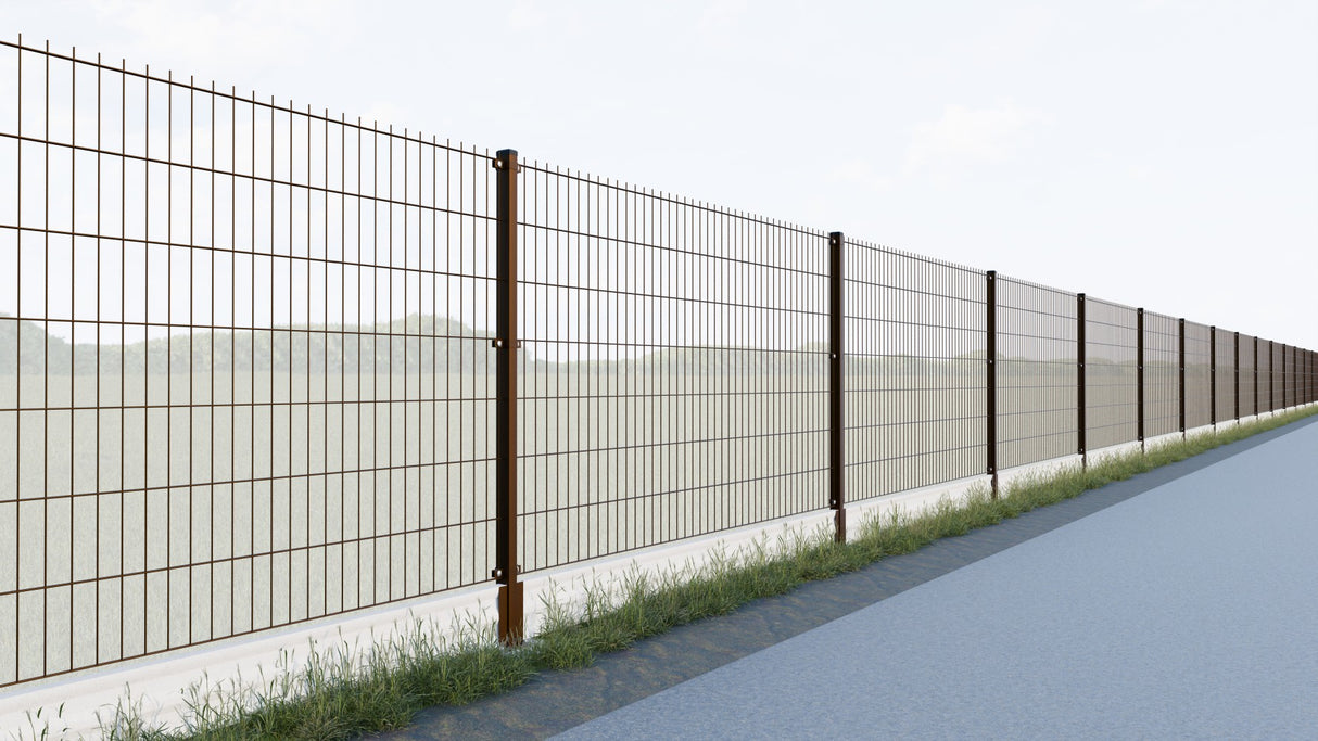 Svařovaný plotový panel N2D 2500x1630mm D5/4/5mm hnědá