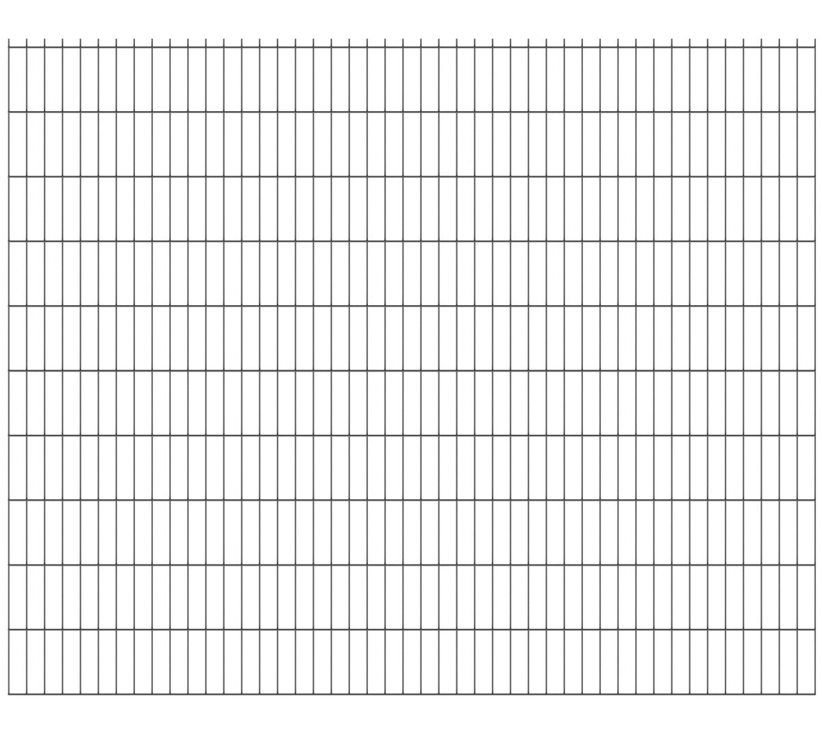 Svařovaný plotový panel N2D 2500x2030mm D5/4/5mm antracit