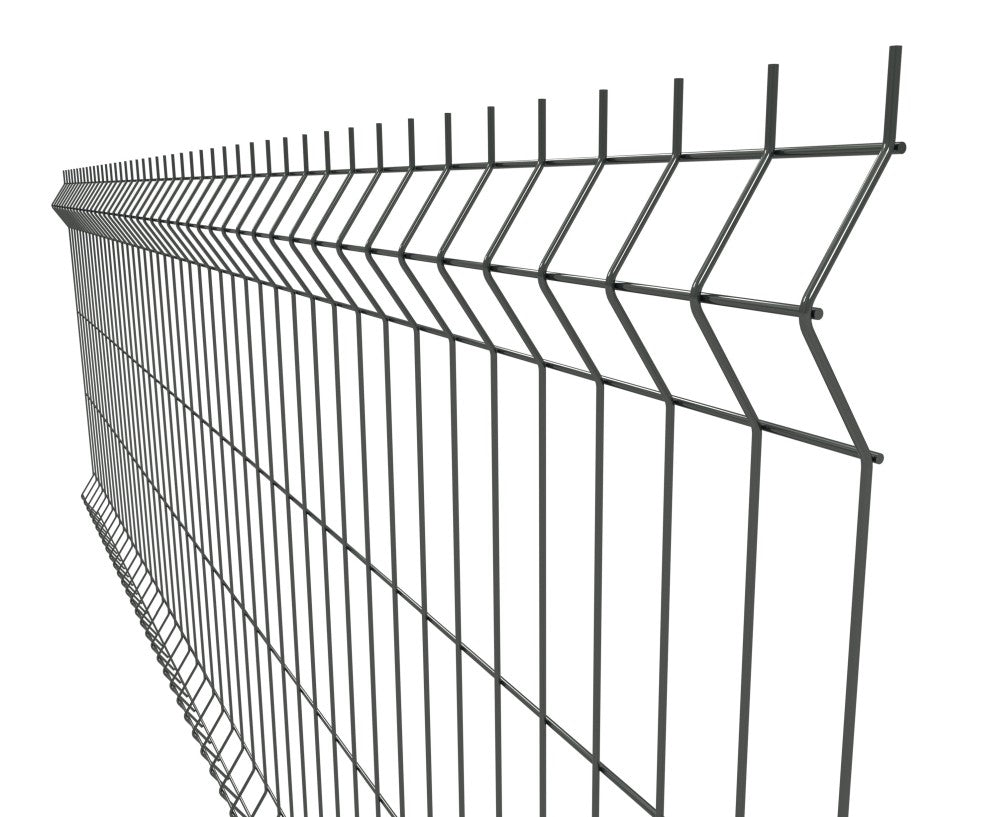 Svařovaný plotový panel 3D ZnPVC 2500x1030x4mm antracit