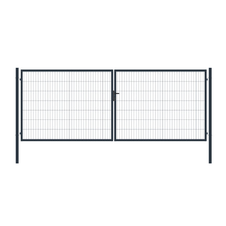 Brána 2Kř. SQUARE ZnPVC RAL 7016 1500x4000mm