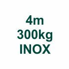 Set 4m/300kg INOX