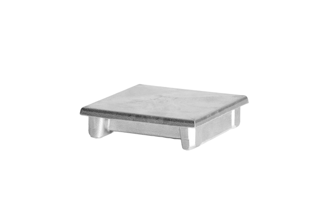 Hliníková zátka sloupku 100x100 plochá - natural