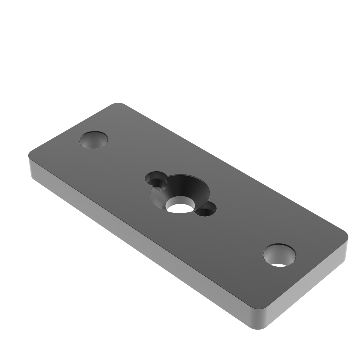 Nerezová kotvící deska pro sloupek 50x60 R7016