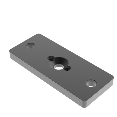 Nerezová kotvící deska pro sloupek 50x60 R7016