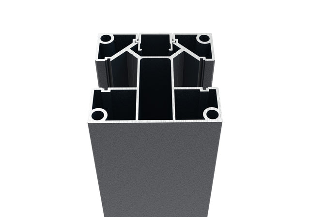 Hliníkový plotový sloupek 70x70 pro lamelové výplně - 2500mm R7016