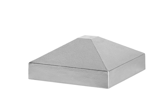 Hliníková stříška sloupku 60x60 jehlan - natural