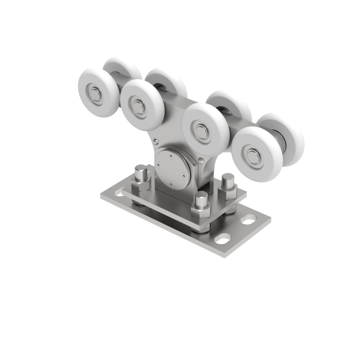 Vozík pro nesené brány Zn+NYLON, profile 90x99mm