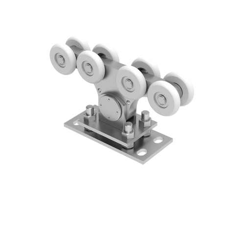 Vozík pro nesené brány Zn+NYLON, profile 90x99mm