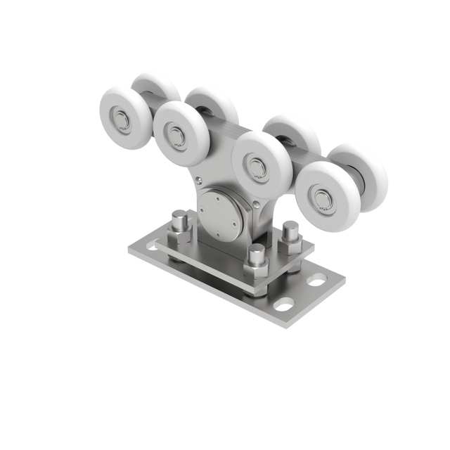 Vozík pro nesené brány Zn+NYLON, profile 90x99mm