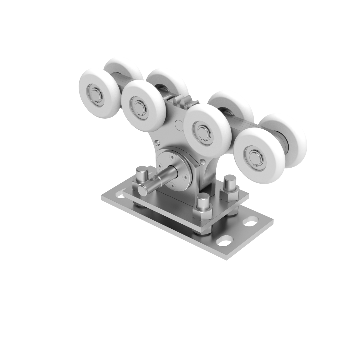 Vozík pro nesené brány Zn+NYLON, profile 90x99mm