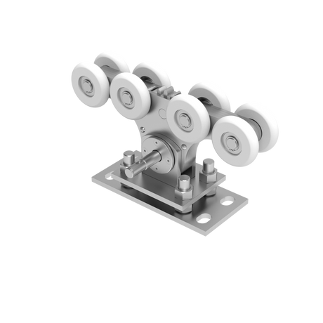 Vozík pro nesené brány Zn+NYLON, profile 90x99mm