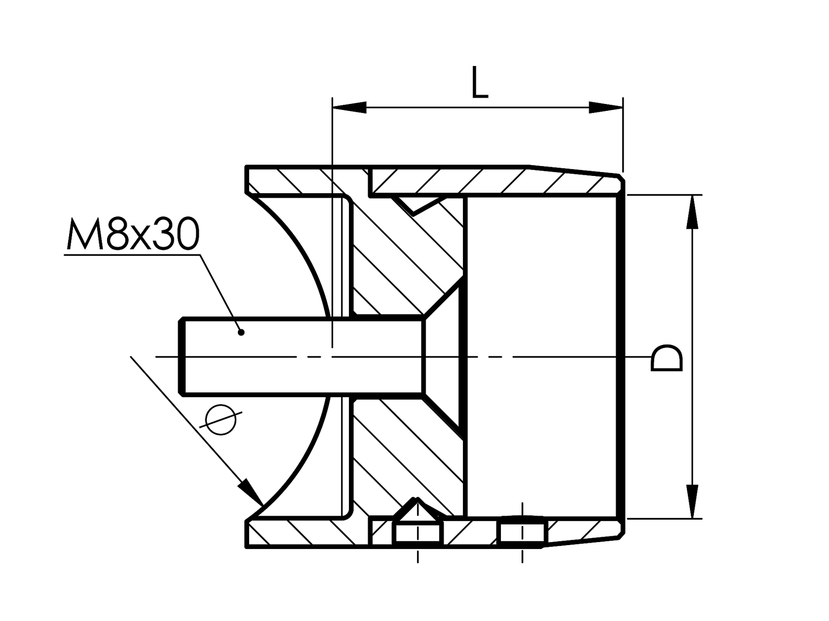 Nerezová kotvící příruba