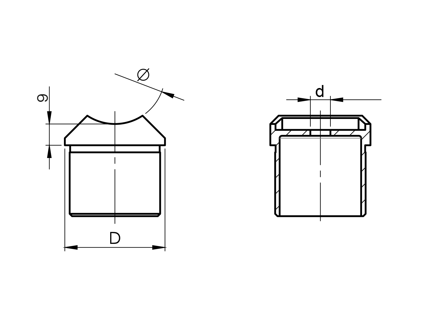 Držák madla na sloupek - přímý