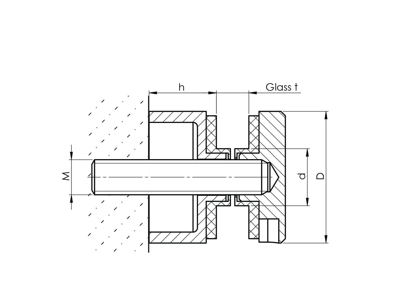 Držák výplně skla