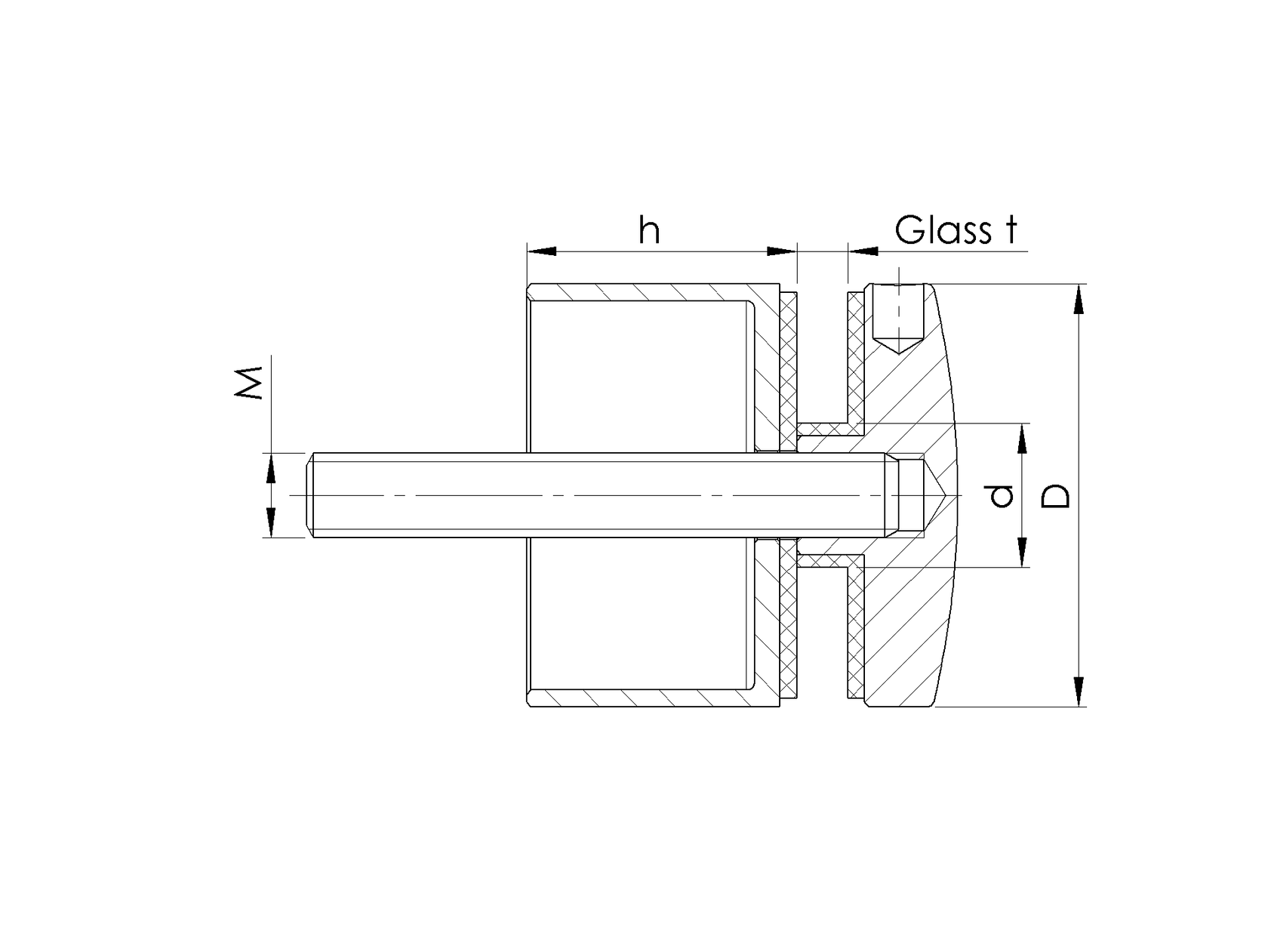 Držák výplně skla