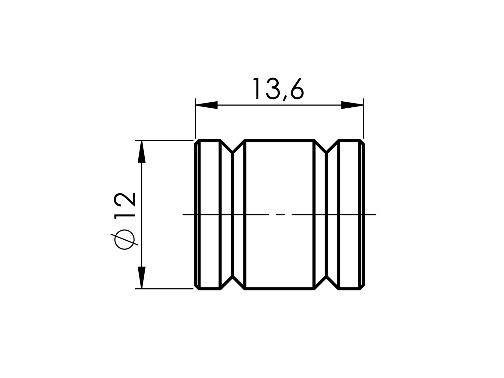 Držák výplně čap  pin