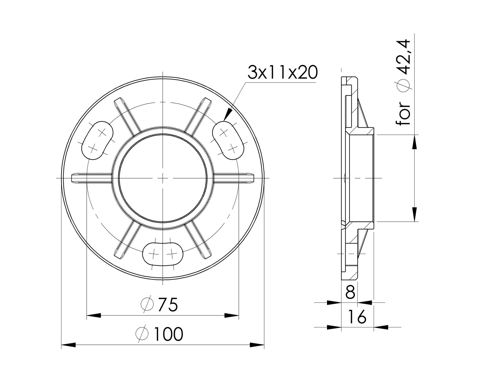 Kotvení vrchní-příruba