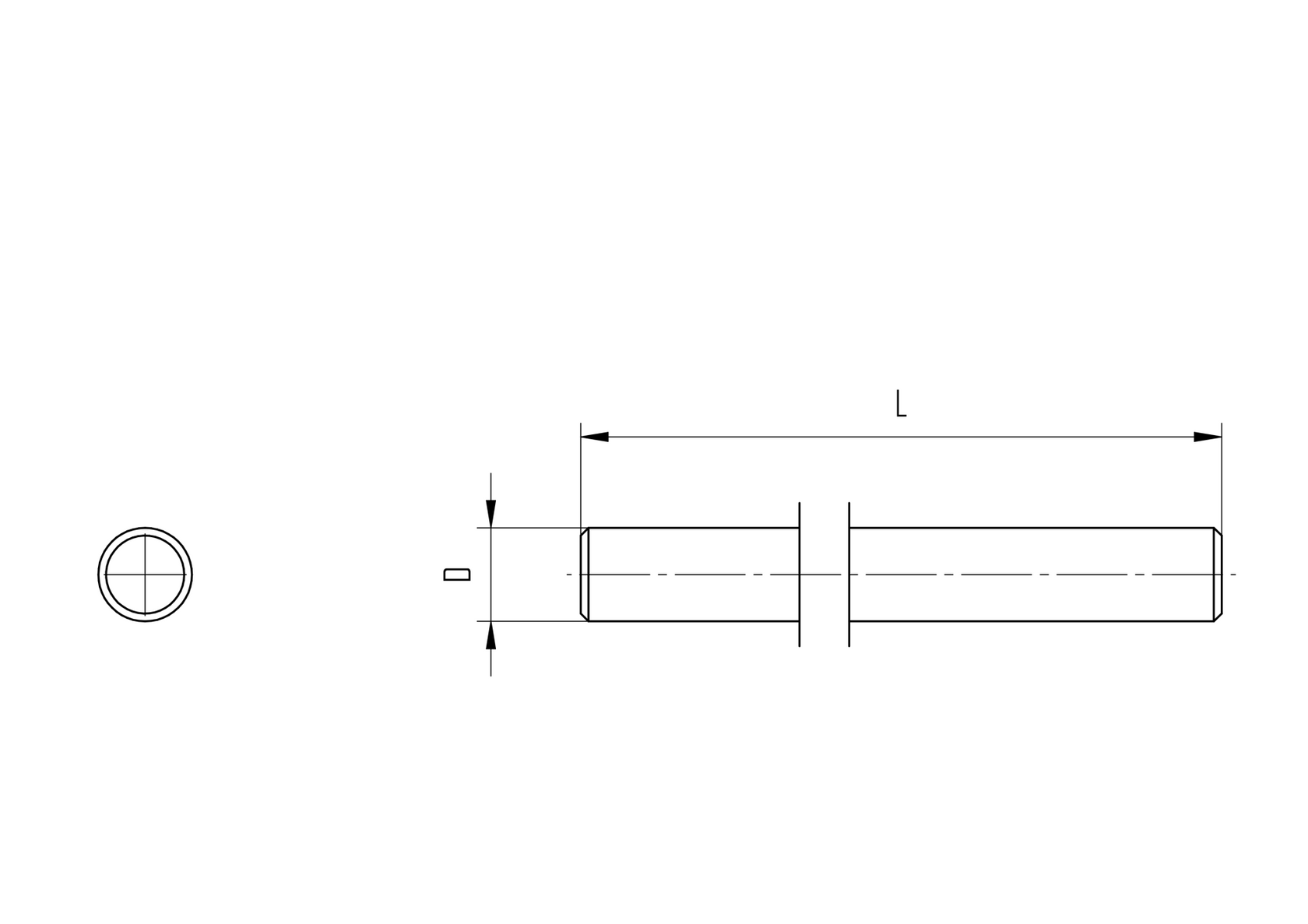 Tyč nerezová kruhová zábradlí