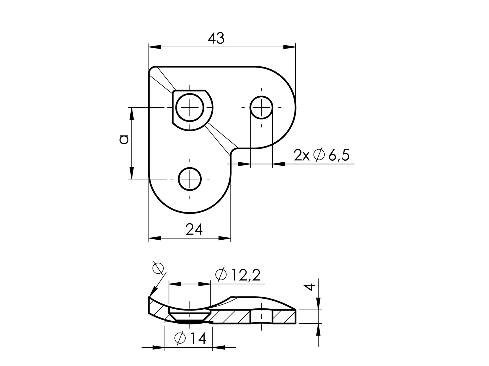 Vanička na držák madla