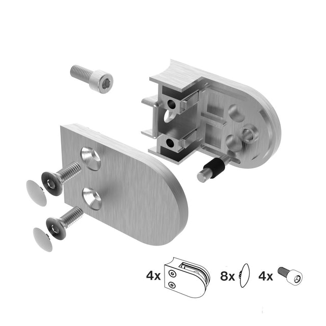 Držák výplně skla - set