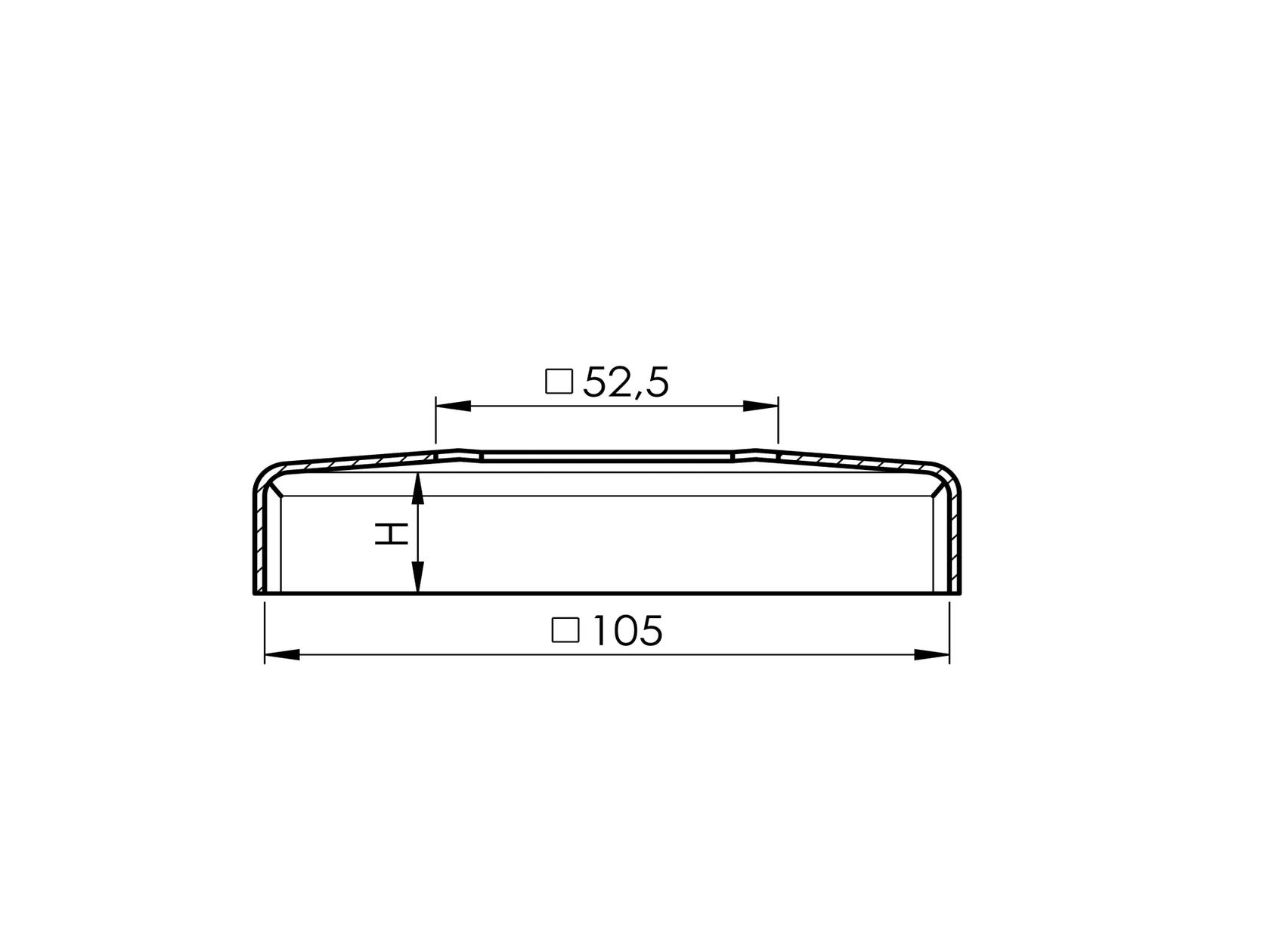Krycí rozeta-vrchní kotvení