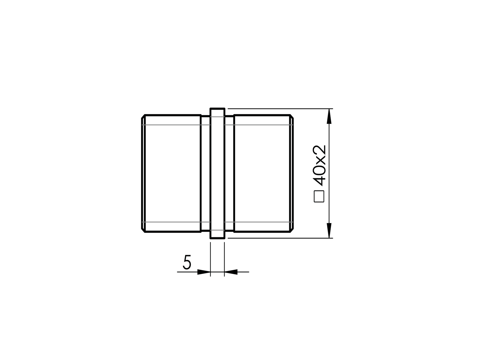 Přechod madla- spojka madla