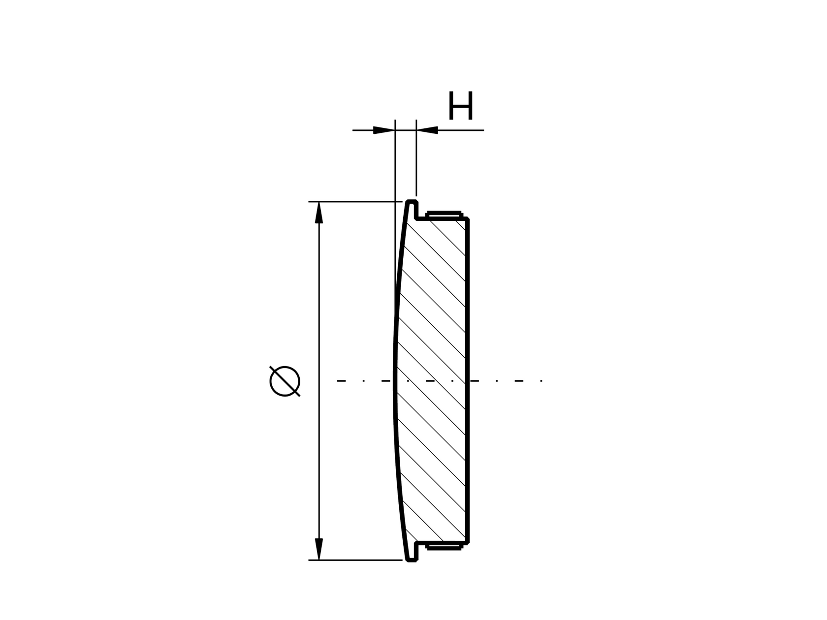 Ukončení madla, solid