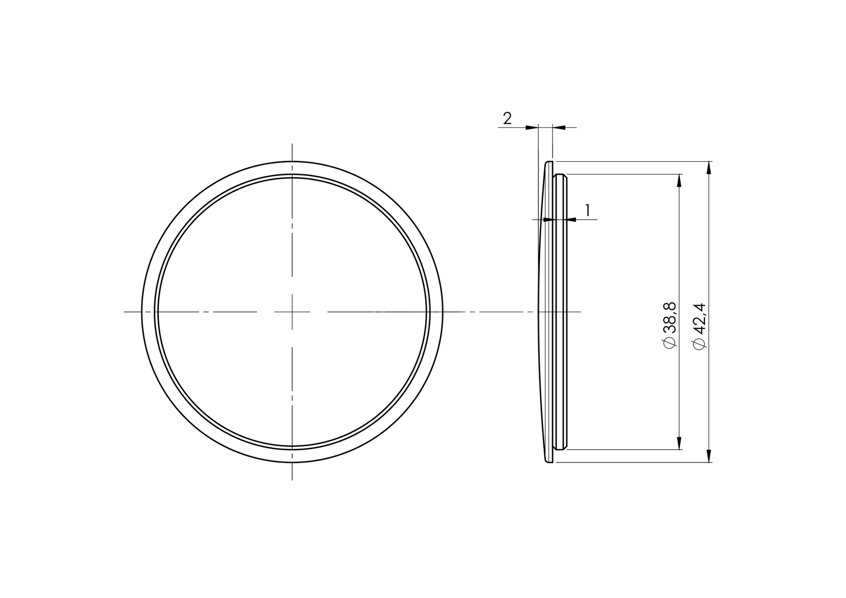 Ukončení madla , solid