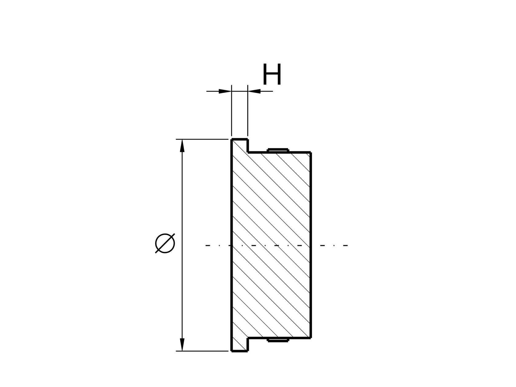 Úkončení madla, solid