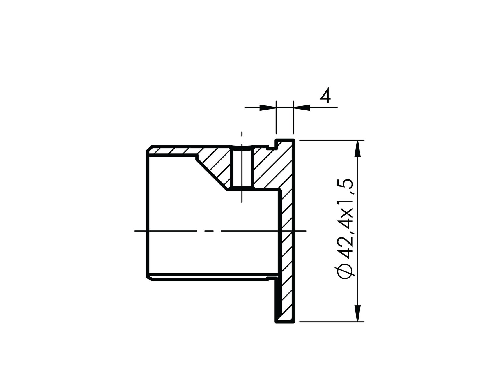 Madlo-držák skla-záslepka