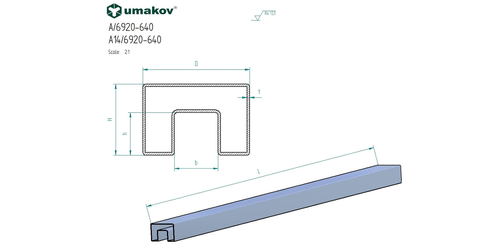 Madlo - držák skla, zábradlí