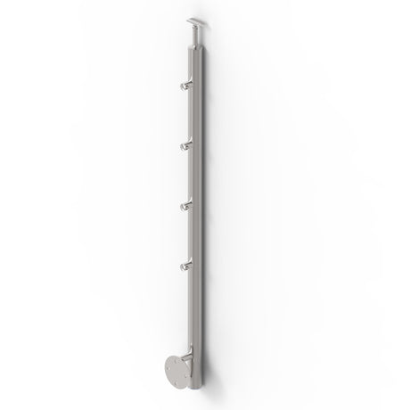 Sloupek nerezový, BK-schod, lesk AISI304, D42,4x2/