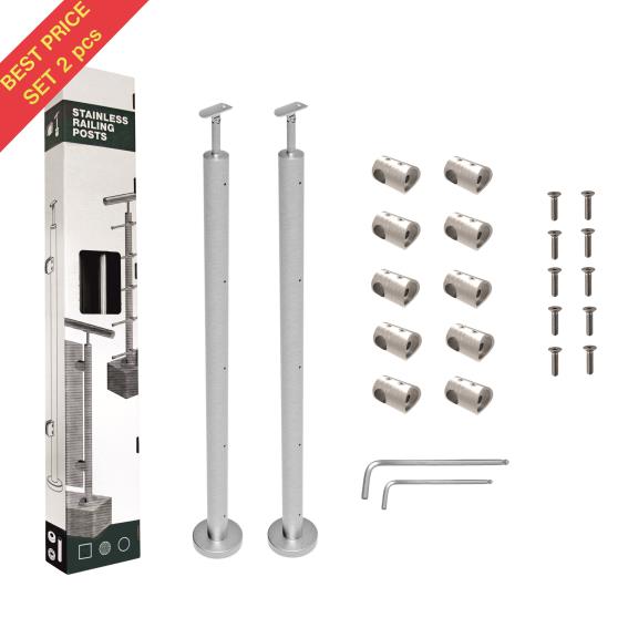 Nerezový sloupek, vrchní kotvení