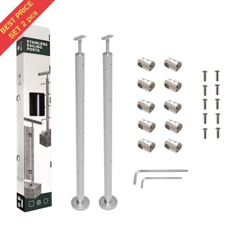 Nerezový sloupek, vrchní kotvení