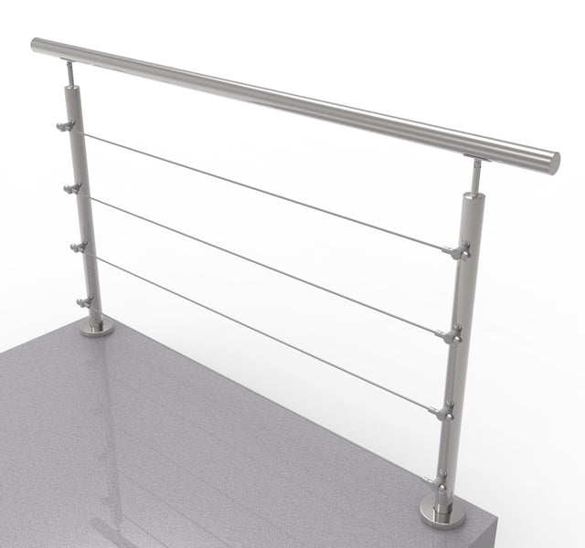 Nerezové lankové zábradlí, 1500x900mm