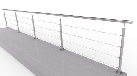 Nerezové lankové zábradlí, 6000x900mm